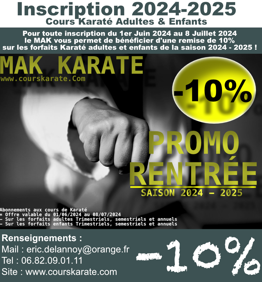 Inscription 2024-2025 : Remise de 10%